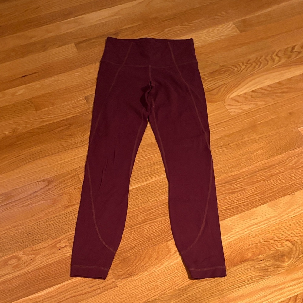 Athleta Kids Burgundy Leggings